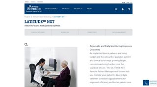 LATITUDE™ NXT Remote Patient Management ... - Boston Scientific