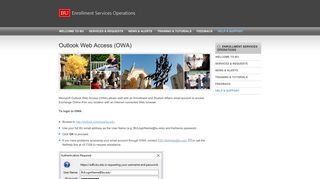 Outlook Web Access (OWA) » Enrollment Services ... - Boston University