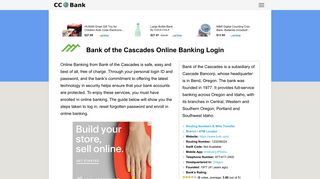 Bank of the Cascades Online Banking Login - CC Bank