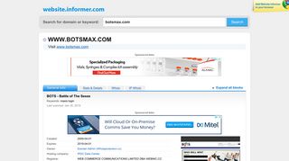 botsmax.com at WI. BOTS - Battle of The Sexes - Website Informer