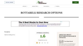 Bottarelli Research Options | Stock Gumshoe