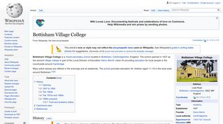 Bottisham Village College - Wikipedia