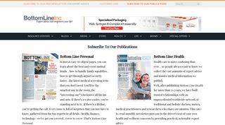 Publications | Bottom Line Inc