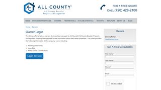 Owner Login | All County Boulder Property Management