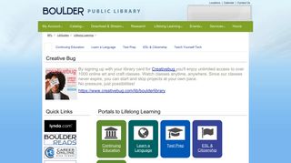 - Lifelong Learning - LibGuides at Boulder Public Library