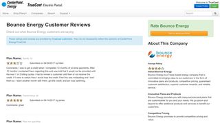 Bounce Energy Reviews provided by myTrueCost.com
