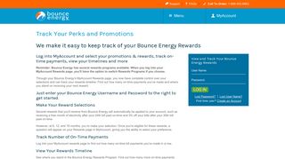 Track/Manage Your Bounce Energy Rewards