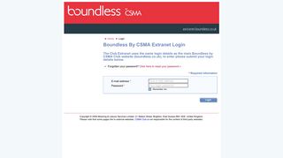 Boundless By CSMA Extranet Login