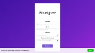 Register - BountyHive