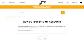 HOW DO I LOG INTO MY ACCOUNT? – The Bouqs