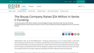 The Bouqs Company Raises $24 Million in Series C Funding