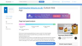 Access mail.bourne-leisure.co.uk. Outlook Web App