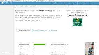 Email Address Format for bourne-leisure.co.uk (Bourne Leisure ...