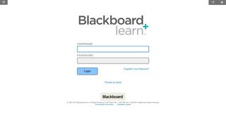 Login - Blackboard