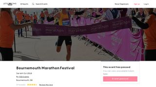 Bournemouth Marathon Festival 2018 — Sat 6 Oct — Book Now at ...