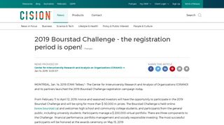 2019 Bourstad Challenge - the registration period is open!