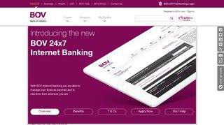 BOV Internet Banking - Bank of Valletta
