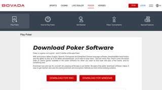 Online Poker Download - Play Real Money Poker | Bovada Poker