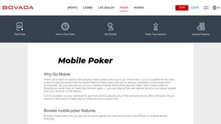 Mobile Poker - Play Poker on your iPhone or Android at Bovada