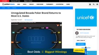 Unregulated Bovada Poker Brand Returns to Most U.S. States ...