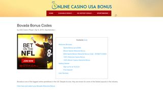 Bovada Bonus Codes Feb 2019 - Online Casino USA Bonus
