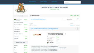 Latest BoVegas Casino Bonus Codes - MAMABONUS.COM