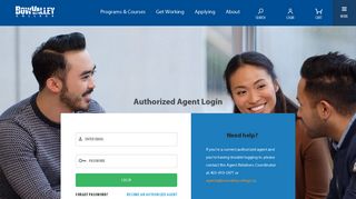 Authorized Agent Login | Bow Valley College