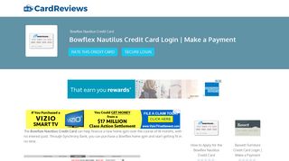 Bowflex Nautilus Credit Card Login | Make a Payment - Card Reviews