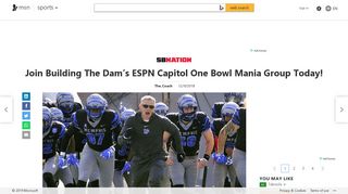 Join Building The Dam's ESPN Capitol One Bowl Mania Group Today!