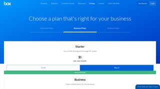 Box Pricing for Businesses & Individuals | Box US