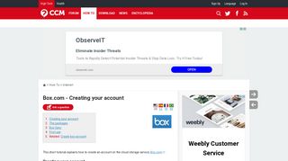Box.com - Creating your account - CCM.net