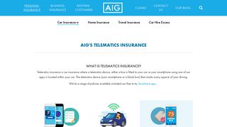 AIG's Telematics Insurance | Telematics Car Insurance