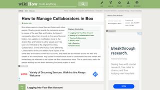How to Manage Collaborators in Box (with Pictures) - wikiHow