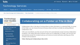 Collaborating on a Folder or File in Box | Technology Services