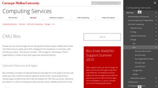 Box - Computing Services - Carnegie Mellon University