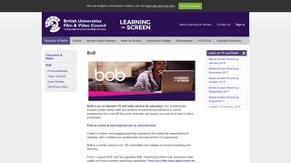 BoB · British Universities Film & Video Council - bufvc
