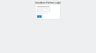 Goodbox Partner Login
