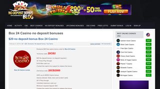 Box 24 Casino no deposit bonus codes