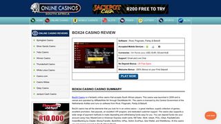 Box24 Online Casino - 25 Free Spins No Deposit