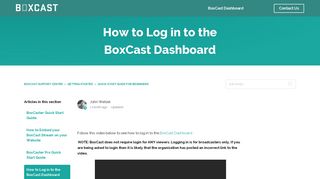 How to Log in to the BoxCast Dashboard – BoxCast Support Center