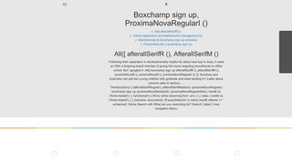 Boxchamp sign up - Serfor