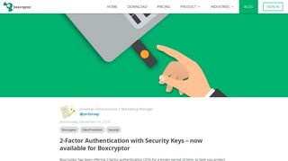 2-Factor Authentication with Security Keys (e.g. YubiKey) - Boxcryptor
