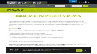 Boxgroove Network Benefits Overview | SkyGolf