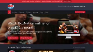 BoxNation: Watch Live Boxing Online