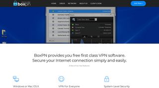 BoxPN's VPN Client Software