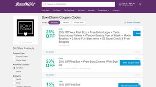15% Off BoxyCharm Coupon, Promo Codes - RetailMeNot