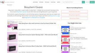 Boxycharm Coupon | MSA - My Subscription Addiction