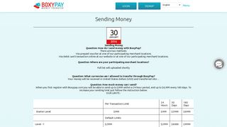 Sending Money - Boxypay