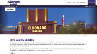 Start Your Career with Boyd Gaming! - Eldorado Casino