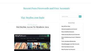 boyfun.com login – Recent Porn Passwords and Free Accounts